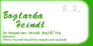 boglarka heindl business card